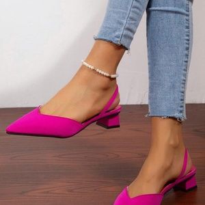Pink shoes